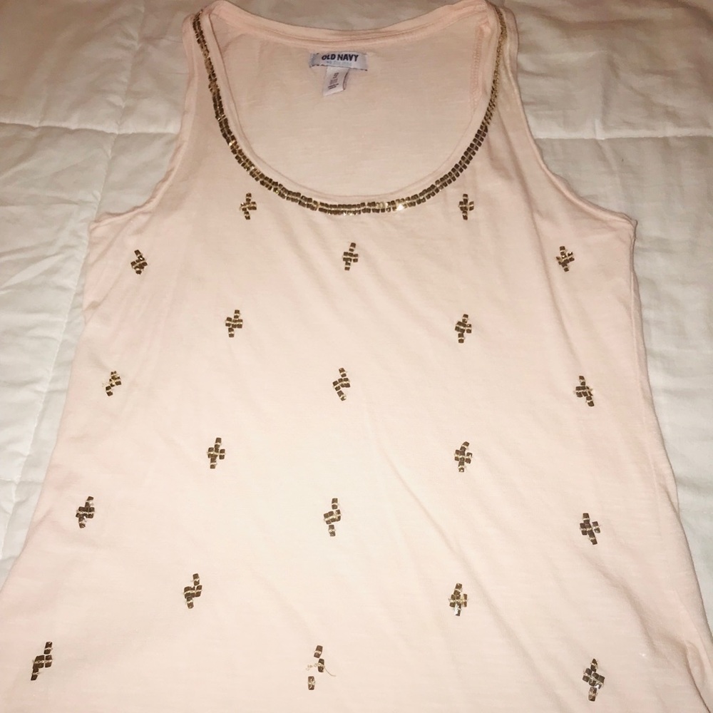 Cute peach and gold tank